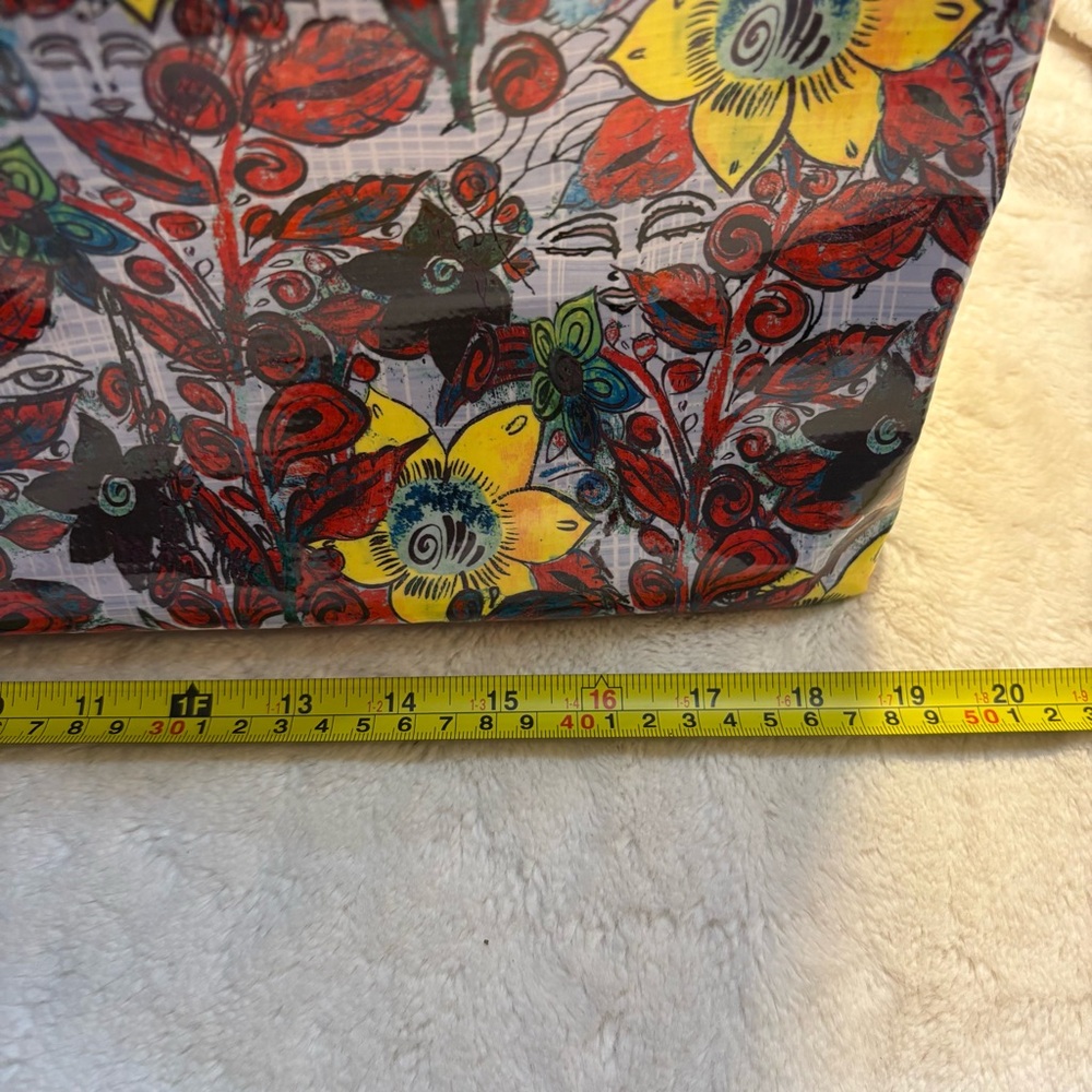 Sale! NEW Consuela Jumbo Tote Bag Sawyer Floral Sunflowers Yellow Red Blue NWT - Picture 11 of 16
